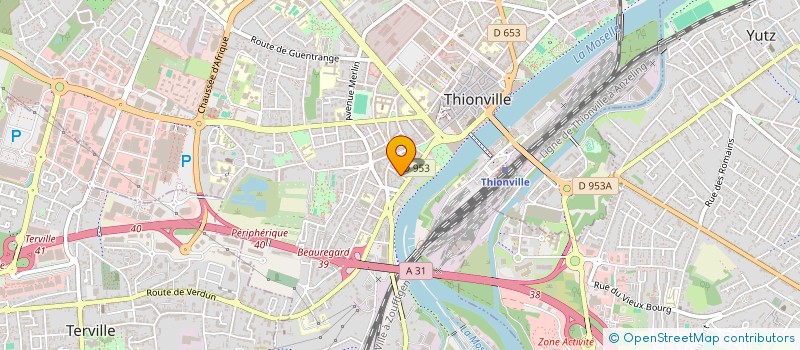 localisation de l'entreprise MONSIEUR ARNAUD AUBERT  THIONVILLE