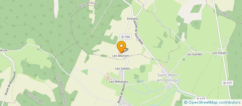 localisation de l'entreprise MONSIEUR ARNAUD AUBERT  COLMERY