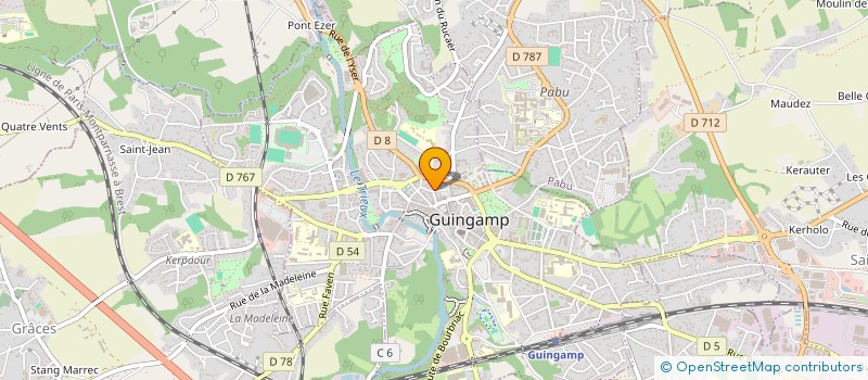 localisation de l'entreprise MONSIEUR ARNAUD AUFFRAY à GUINGAMP