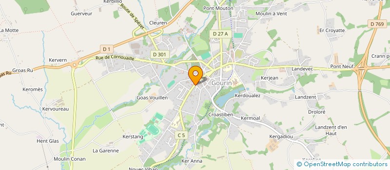 localisation de l'entreprise MONSIEUR ARNAUD AUFFRET  GOURIN