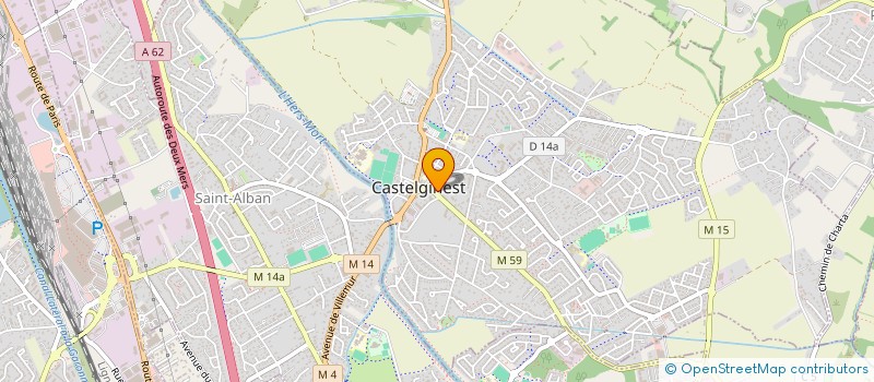 localisation de l'entreprise MONSIEUR ARNAUD AVISSEAU  CASTELGINEST