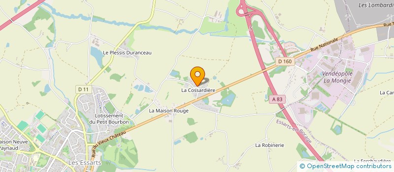 localisation de l'entreprise MONSIEUR ARNAUD BABIN  ESSARTS EN BOCAGE