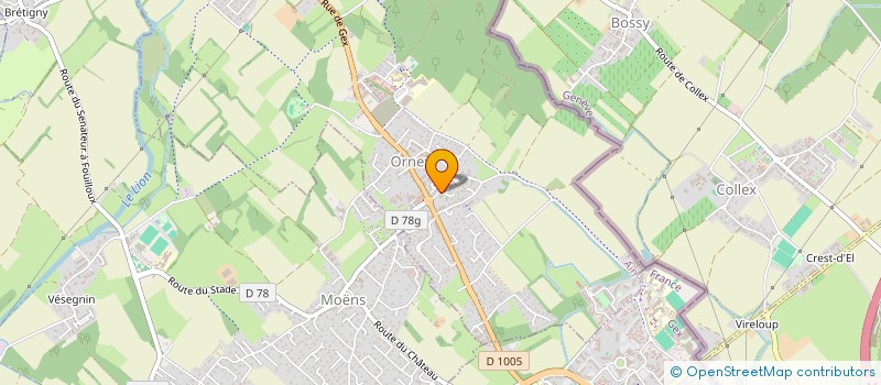 localisation de l'entreprise MONSIEUR ARNAUD BACHELIER  ORNEX