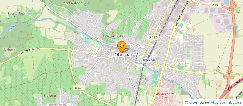 localisation de l'entreprise MONSIEUR ARNAUD BAHEZRE DE LANLAY à OBERNAI