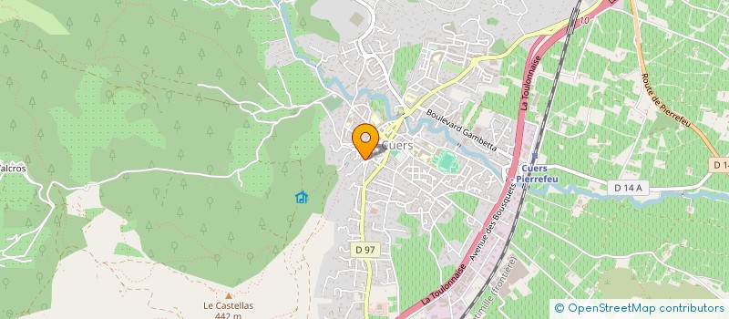 localisation de l'entreprise MONSIEUR ARNAUD BAILHES  CUERS