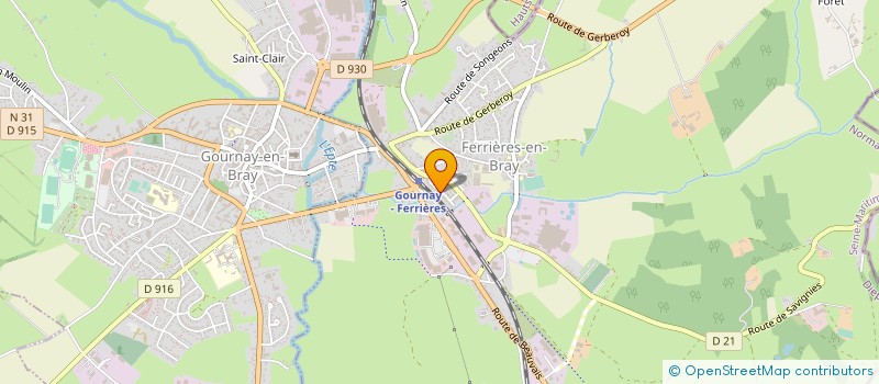 localisation de l'entreprise MONSIEUR ARNAUD BAILLIVET  FERRIERES-EN-BRAY