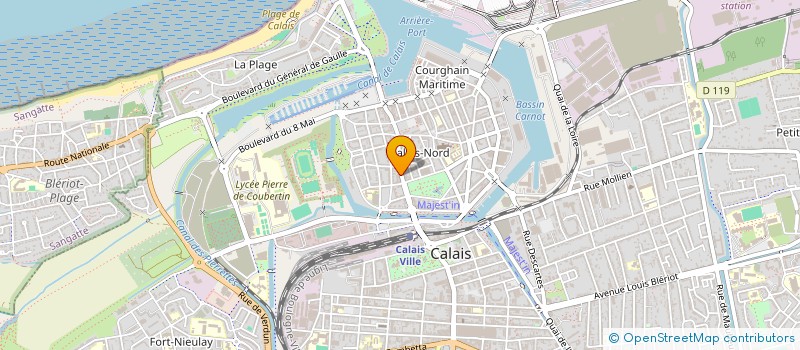 localisation de l'entreprise MONSIEUR ARNAUD BAL  CALAIS