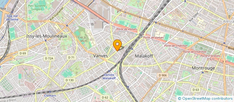 localisation de l'entreprise MONSIEUR ARNAUD BALDACCI  VANVES