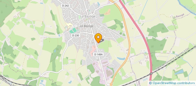 localisation de l'entreprise MONSIEUR ARNAUD BANNIER  LA BAZOGE