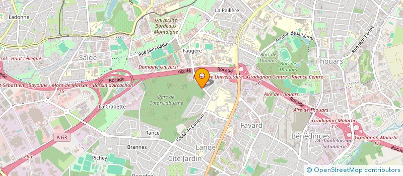 localisation de l'entreprise MONSIEUR ARNAUD BANSERET  GRADIGNAN