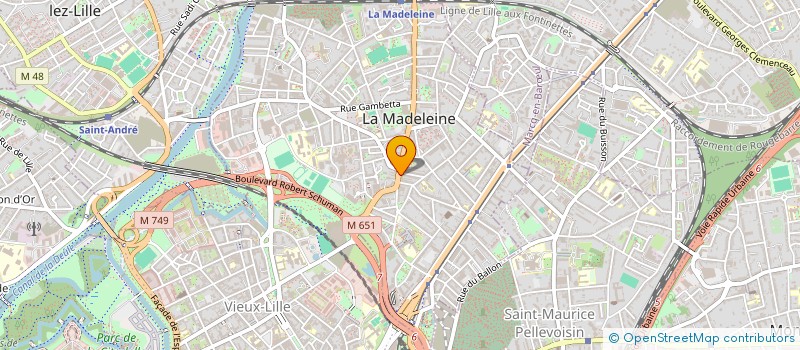 localisation de l'entreprise MONSIEUR ARNAUD BAQUE  LA MADELEINE