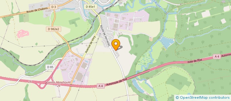 localisation de l'entreprise MONSIEUR ARNAUD BARAQUIN  CHAUDEFONTAINE