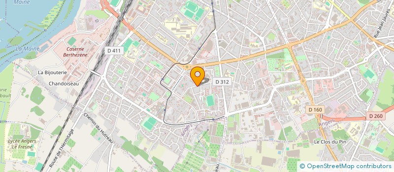 localisation de l'entreprise MONSIEUR ARNAUD BARBE à ANGERS