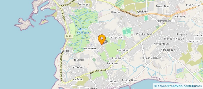 localisation de l'entreprise MONSIEUR ARNAUD BARBIER  PENMARCH