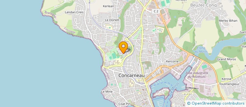 localisation de l'entreprise MONSIEUR ARNAUD BARON  CONCARNEAU