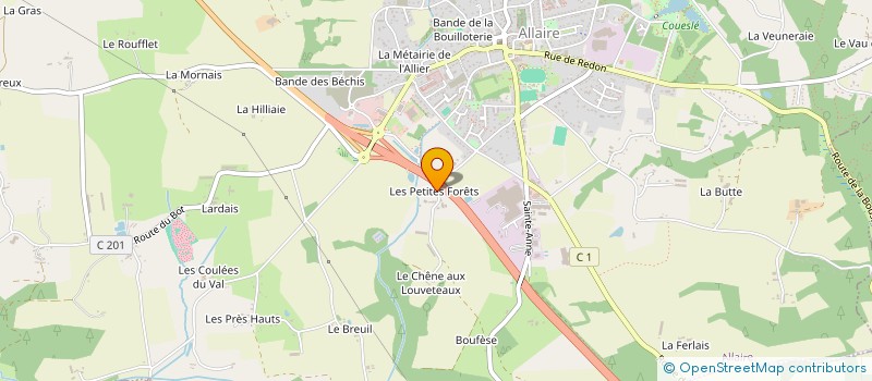 localisation de l'entreprise MONSIEUR ARNAUD BARON à ALLAIRE