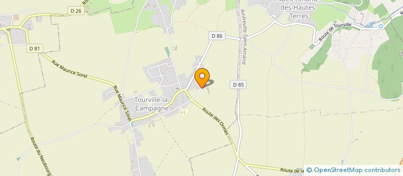localisation de l'entreprise MONSIEUR ARNAUD BARON  TOURVILLE-LA-CAMPAGNE