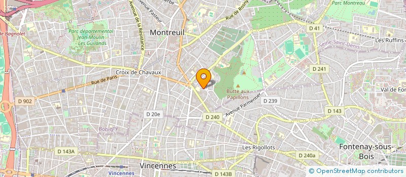 localisation de l'entreprise MONSIEUR ARNAUD BARTHELEMY à MONTREUIL