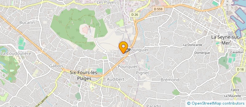 localisation de l'entreprise MONSIEUR ARNAUD BASTIEN à SIX-FOURS-LES-PLAGES