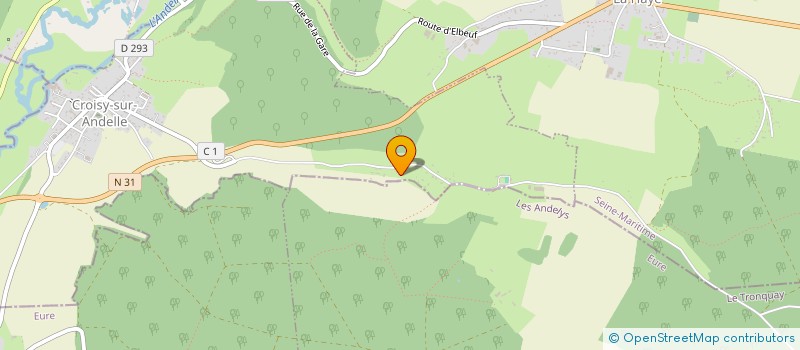 localisation de l'entreprise MONSIEUR ARNAUD BASTIEN  CROISY-SUR-ANDELLE