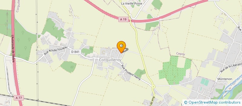 localisation de l'entreprise MONSIEUR ARNAUD BATADOU DI BATADOU MAFINA  CORQUILLEROY