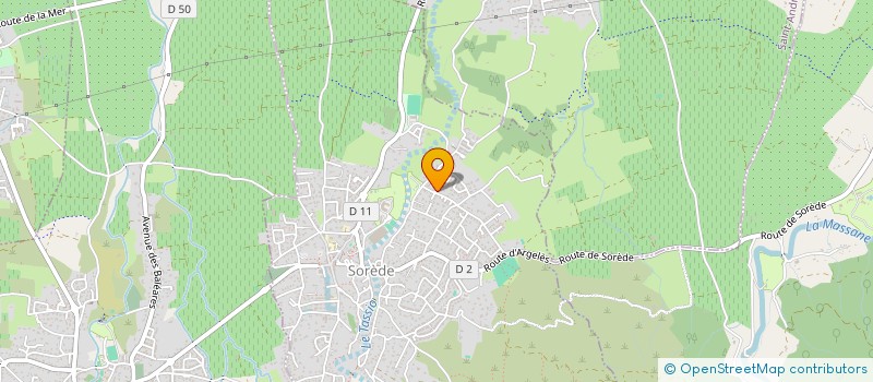 localisation de l'entreprise MONSIEUR ARNAUD BATLLE  SOREDE