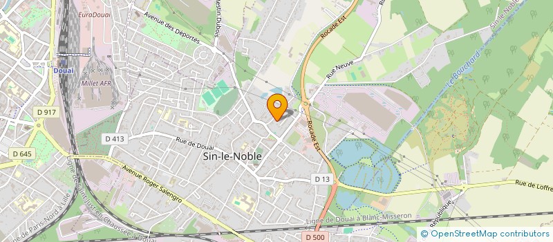 localisation de l'entreprise MONSIEUR ARNAUD BAUDEWYN  SIN-LE-NOBLE