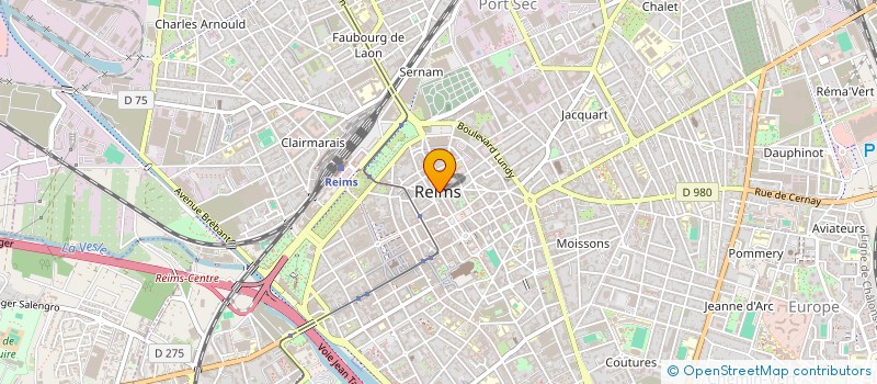 localisation de l'entreprise MONSIEUR ARNAUD BAUDOT à REIMS