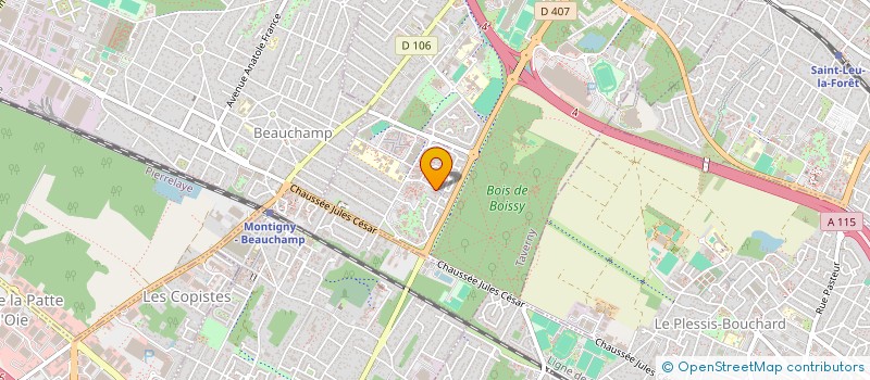 localisation de l'entreprise MONSIEUR ARNAUD BAUR  TAVERNY