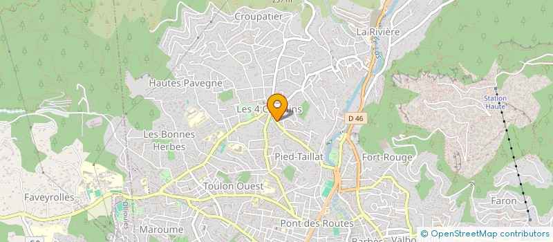 localisation de l'entreprise MONSIEUR ARNAUD BEAUMONT  TOULON