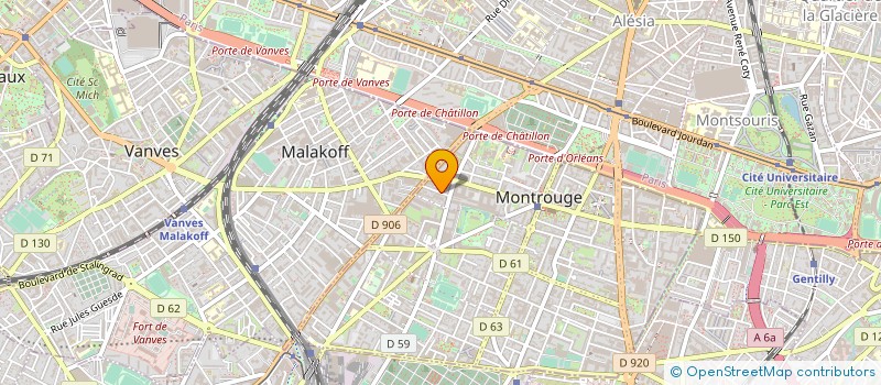 localisation de l'entreprise MONSIEUR ARNAUD BENITAH  MONTROUGE