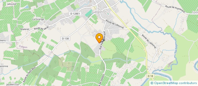 localisation de l'entreprise MONSIEUR ARNAUD BENONIE  GALGON