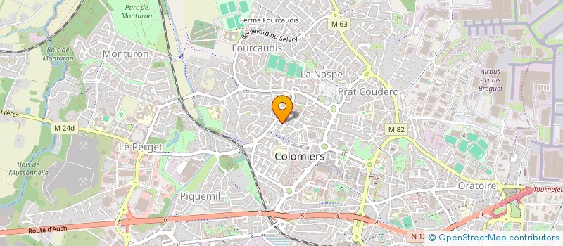 localisation de l'entreprise MONSIEUR ARNAUD BERGER à COLOMIERS