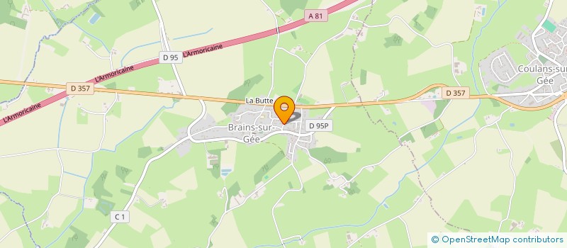 localisation de l'entreprise MONSIEUR ARNAUD BERGER  BRAINS-SUR-GEE