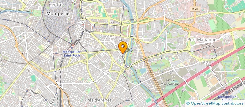 localisation de l'entreprise MONSIEUR ARNAUD BERNARD à MONTPELLIER