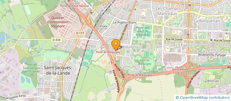 localisation de l'entreprise MONSIEUR ARNAUD BERNIER  RENNES