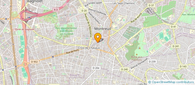 localisation de l'entreprise MONSIEUR ARNAUD BERNUS à MONTREUIL