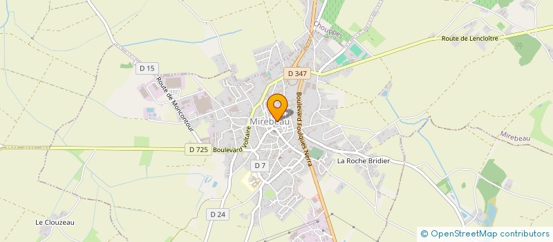 localisation de l'entreprise MONSIEUR ARNAUD BERTON  MIREBEAU