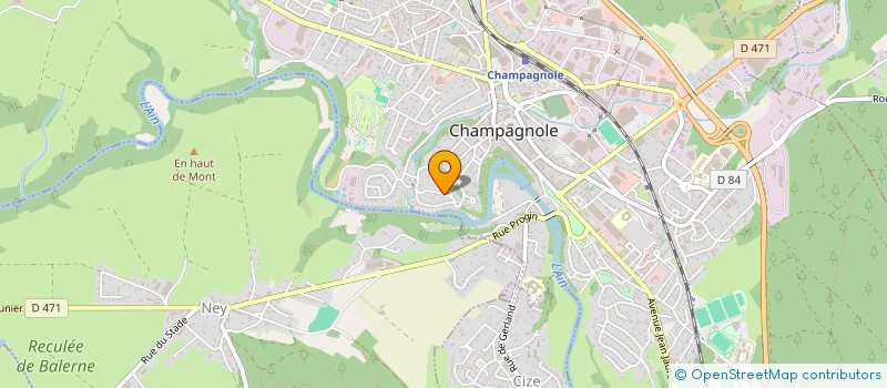 localisation de l'entreprise MONSIEUR ARNAUD BERTRAND  CHAMPAGNOLE