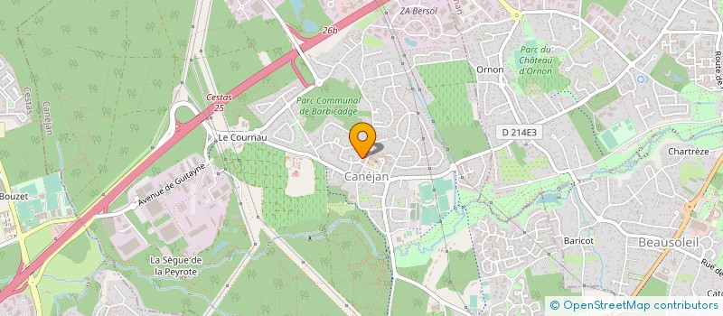 localisation de l'entreprise MONSIEUR ARNAUD BERTRANDE  CANEJAN