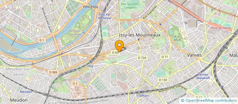 localisation de l'entreprise MONSIEUR ARNAUD BEURDELEY à ISSY-LES-MOULINEAUX