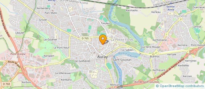 localisation de l'entreprise MONSIEUR ARNAUD BEZARD à AURAY