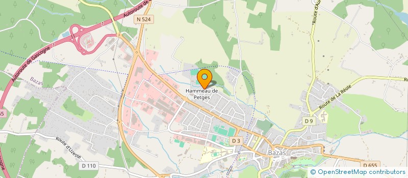 localisation de l'entreprise MONSIEUR ARNAUD BICCHERI  BAZAS