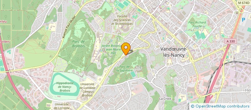 localisation de l'entreprise MONSIEUR ARNAUD BIELMANN  VANDUVRE-LES-NANCY