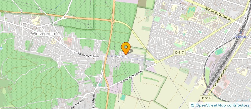 localisation de l'entreprise MONSIEUR ARNAUD BIENAIME  WINTZENHEIM