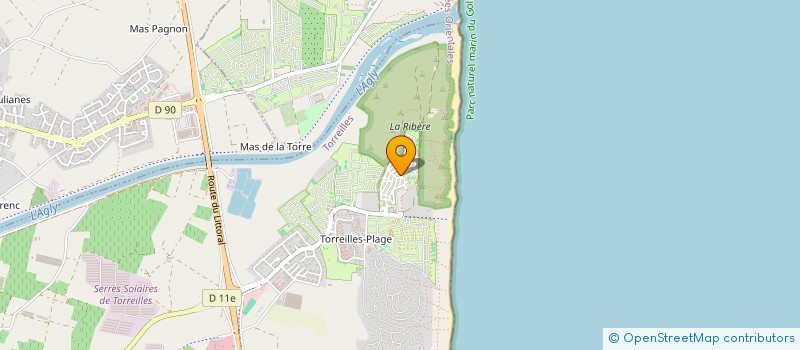 localisation de l'entreprise MONSIEUR ARNAUD BIGNOLAIS  TORREILLES