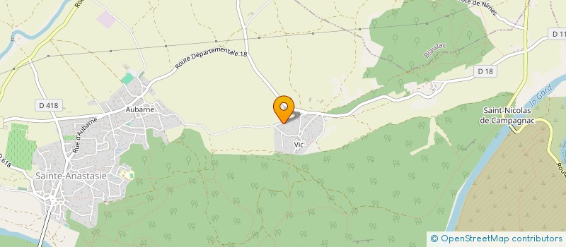 localisation de l'entreprise MONSIEUR ARNAUD BIGOT  SAINTE-ANASTASIE