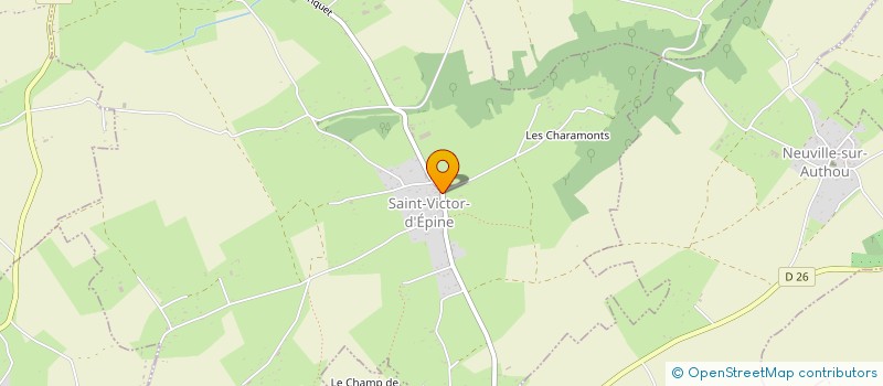 localisation de l'entreprise MONSIEUR ARNAUD BINET  SAINT-VICTOR-D'EPINE