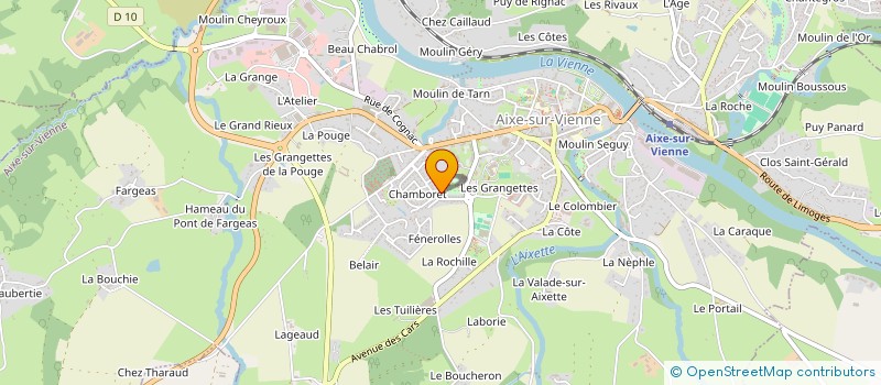 localisation de l'entreprise MONSIEUR ARNAUD BLAINEAU  AIXE-SUR-VIENNE