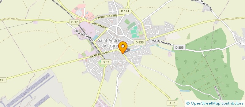 localisation de l'entreprise MONSIEUR ARNAUD BLAMPAIN  SAINT-ANDRE-DE-L'EURE